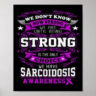 Poster Sarcoidose - Camisa De Sensibilização Para Mulhere
