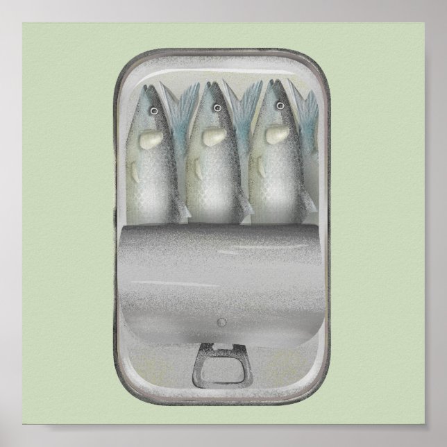 Poster Sardinhas numa lata (Frente)