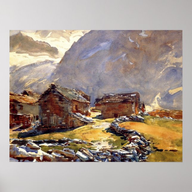 Poster Sargent - Chalés do Passo Simplon 1911 (Frente)