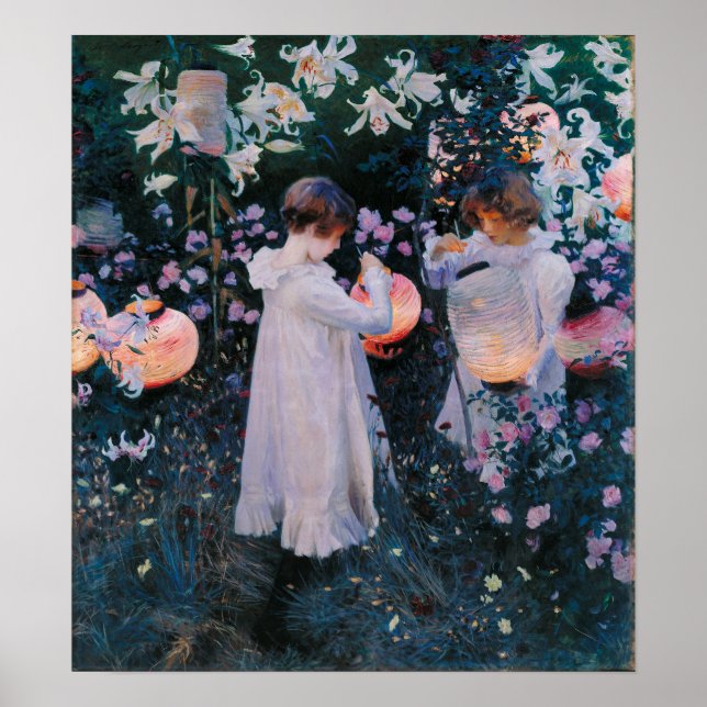 Poster Sargent - Cravo Lírio Lírio Rosa (Frente)