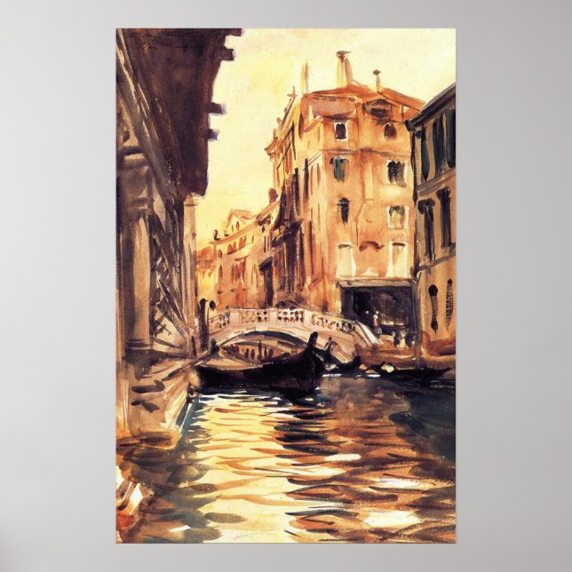 Poster Sargent - Ponte Della Canonica 1903 (Frente)