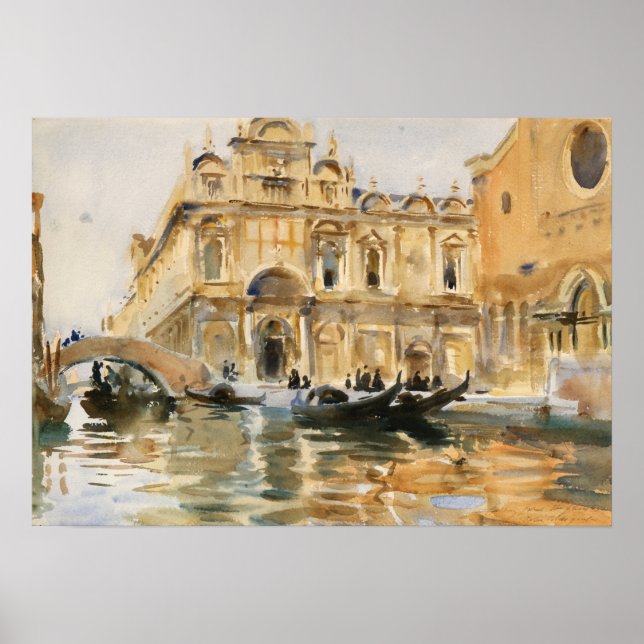 Poster Sargent - Rio Dei Mendicanti, Veneza (Frente)