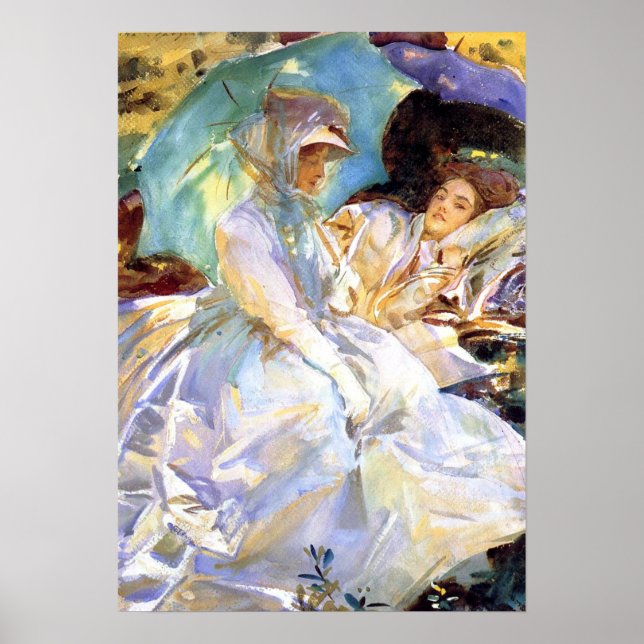 Poster Sargent - Simplon Pass. Leitura 1911 (Frente)