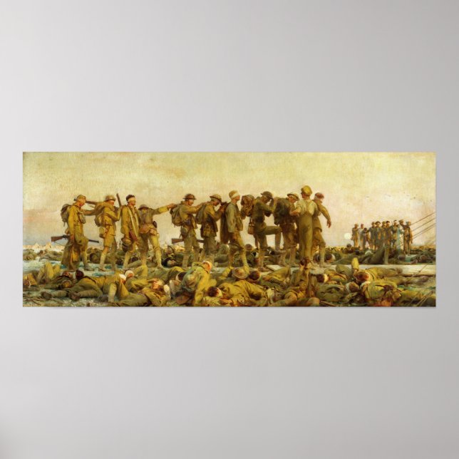 Poster Sargent - Soldados Gaseados (Frente)