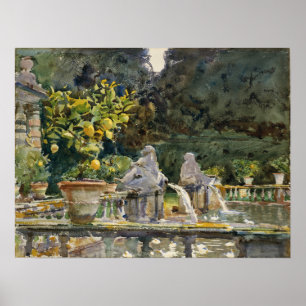 Poster Sargent - Villa Di Marlia Lucca, Fonte
