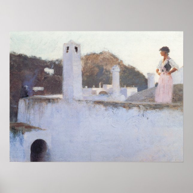 Poster Sargent - Vista Do Capri 1878 (Frente)