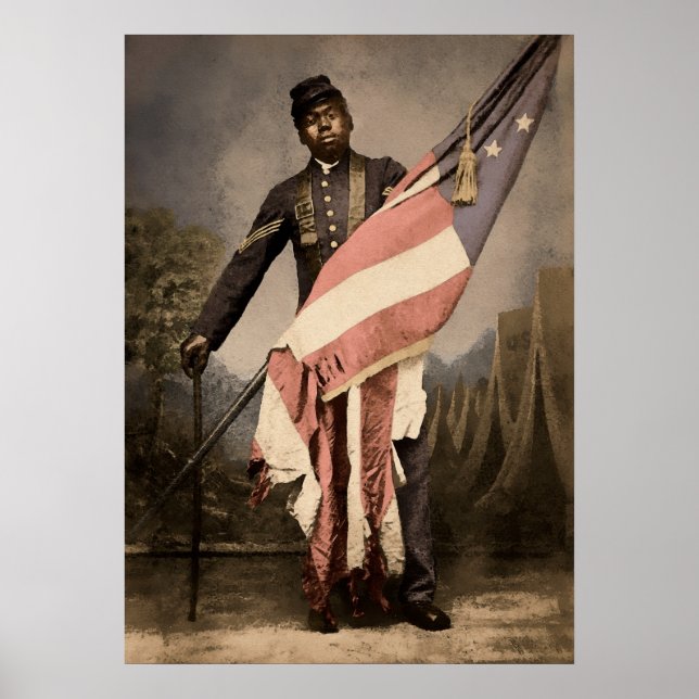 Poster Sargento William Carney 1864 (Frente)