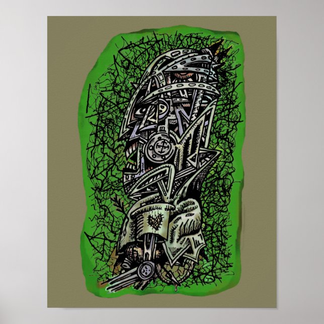 Poster Sargento Zumbi, por Brian Benson, (Frente)