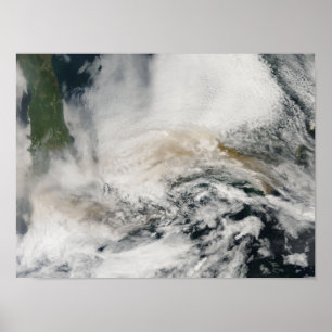 Poster Sarychev Peak blowing across the Sea of Okhotsk