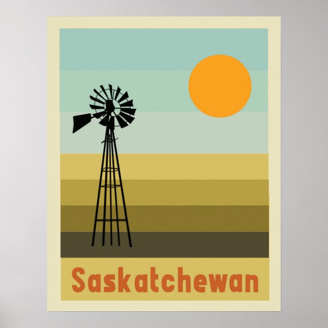 Poster Saskatchewan Canada (Frente)