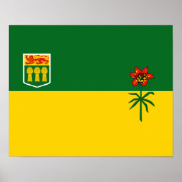 Poster Saskatchewan Flag