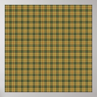 Poster Saskatchewan tartan