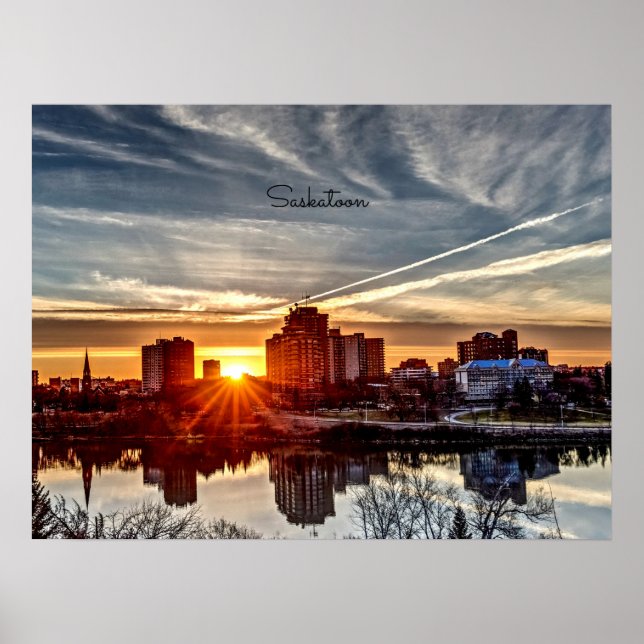 Poster Saskatoon Sunset (Frente)