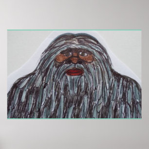 Pôster Sasquatch 7 ft 6 no gigante alto G