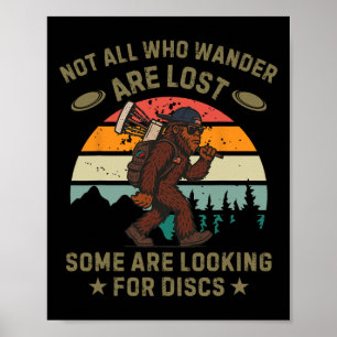 Poster Sasquatch Disc Golfer Divertido Disc Golf _2