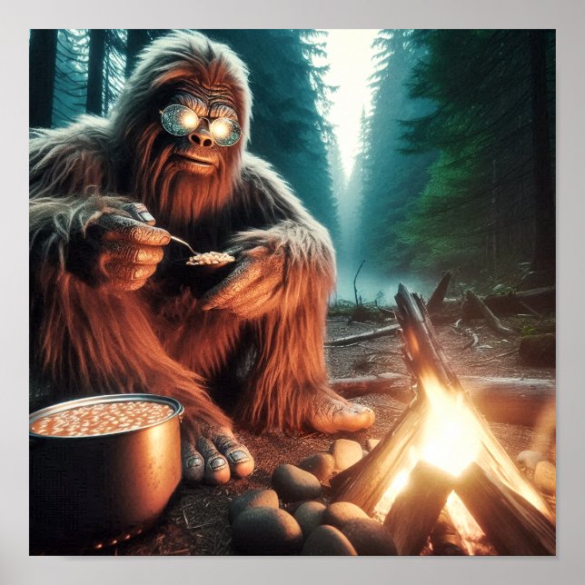 Poster Sasquatch no Campfire (Frente)