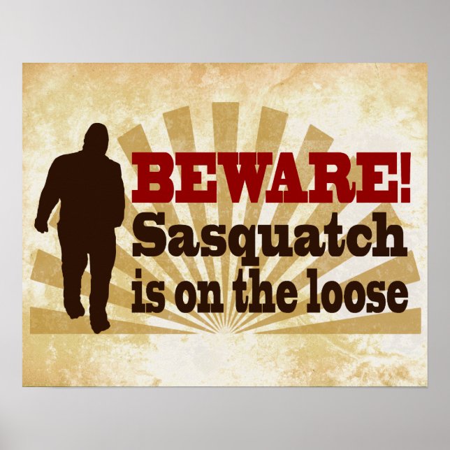 Poster Sasquatch on the Loose (Frente)
