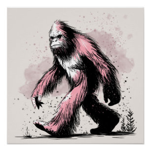 Pôster Sasquatch Pé Grande