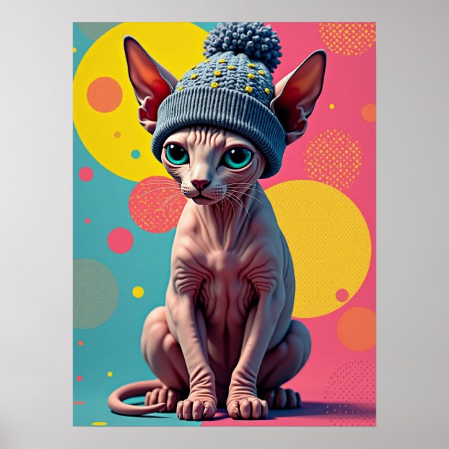 Poster Sass-phinx: O Último Gato de Moda de Pop (Frente)