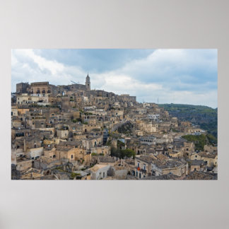 Pôster Sassi Houses, Matera, Basilicata, Itália