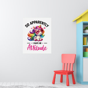 Poster Sassy, tenho uma atitude