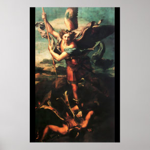Pôster SATÃ do ARCANJO VANGUISHING de St Michael