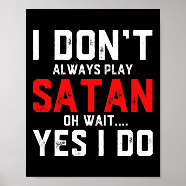 Poster Satã Figurino Diabo Halloween Satã (Frente)