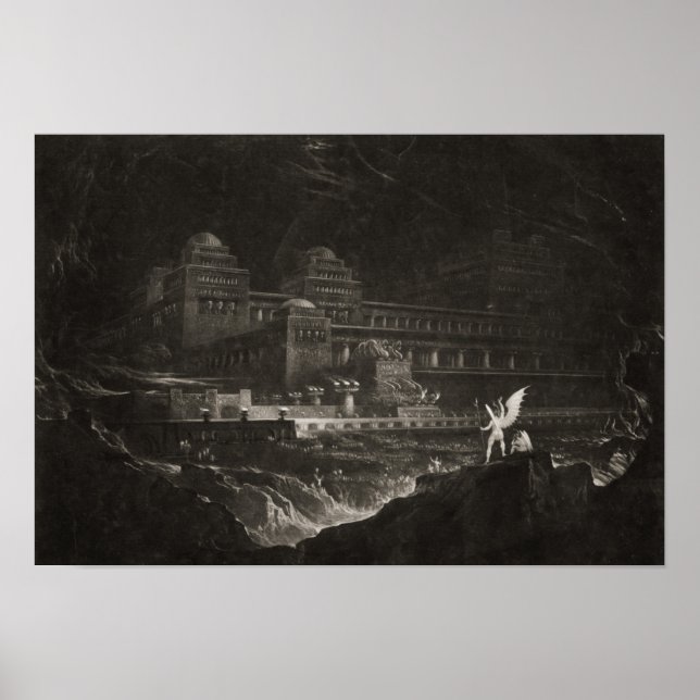 Poster Satã presidindo no Conselho Inferno por John Mãe (Frente)