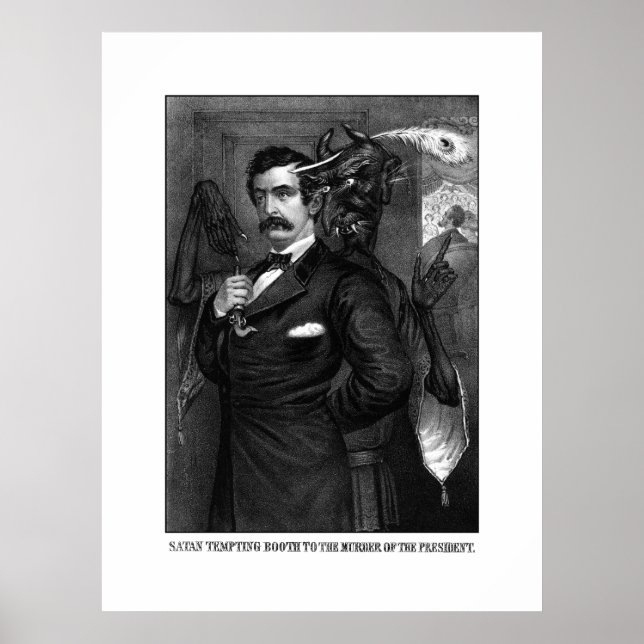 Poster Satã Tentando John Wilkes Booth (Frente)
