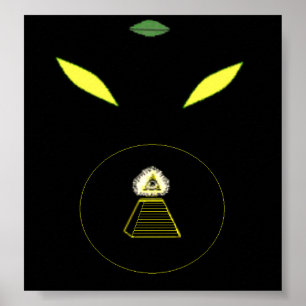 Poster satânico do Reptilian