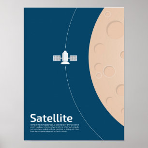Poster satélite para miúdos