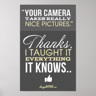 Pôster Sátira de compras - Humor para fotógrafos Impressã
