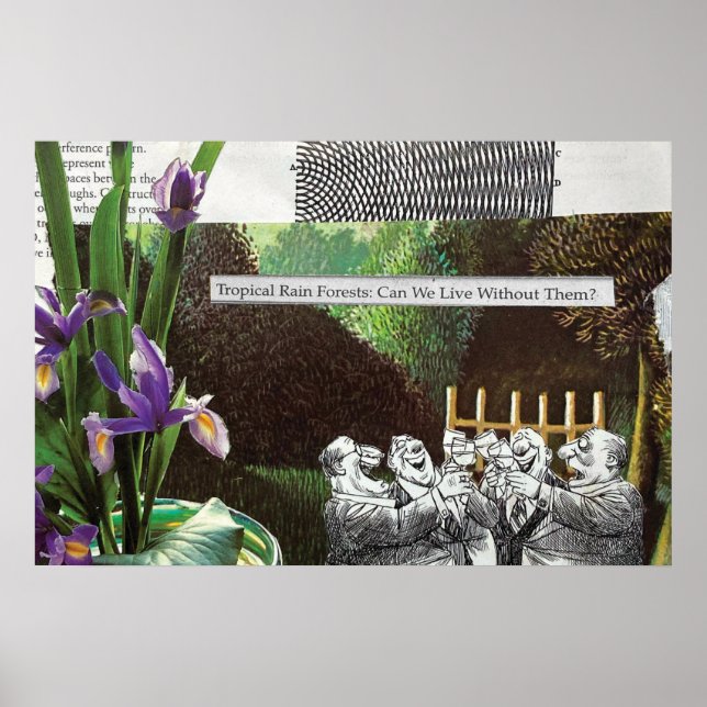 Poster Sátira Engraçado da Piada Política Florestal sobre (Frente)