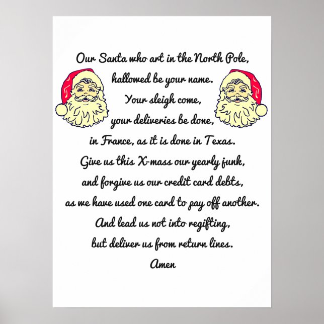 Poster Satírica: O Espírito do Natal (Frente)