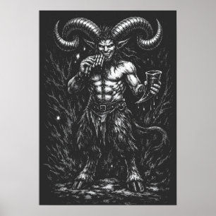 Poster Sátiro Invernal Hornado — por BurnsInHell