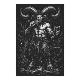 Pôster Sátiro Invernal Hornado — por BurnsInHell