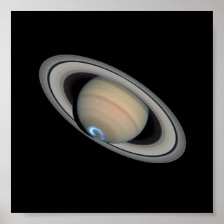 Poster Saturn Aurora