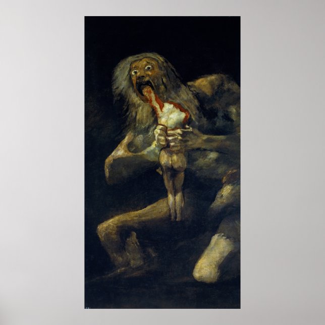 Poster Saturn Devorando seu filho por Francisco de Goya (Frente)