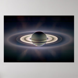 Poster Saturn Solar Eclipse