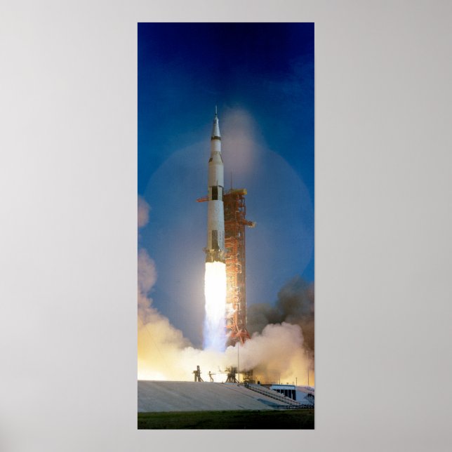 Poster Saturn V Launch Moon Mission (Frente)