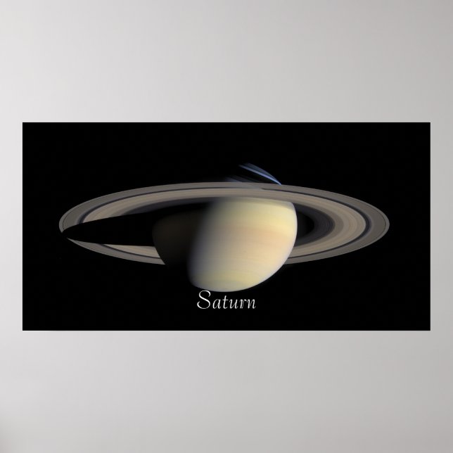 Poster Saturno de Cassini Orbiter (2004-10-06) (Frente)