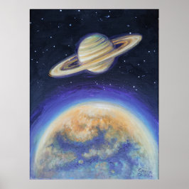 Poster Saturno e Titã