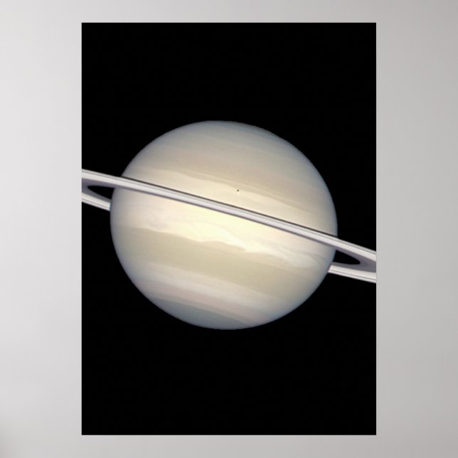 Poster Saturno em cores naturais (Frente)
