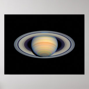 Poster Saturno (telescópio Hubble)
