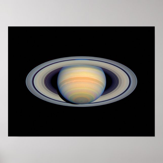 Poster Saturno (telescópio Hubble) (Frente)