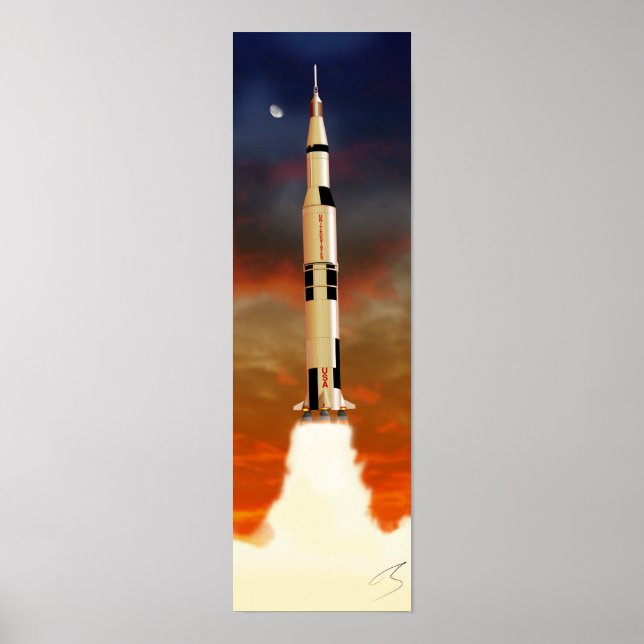 Poster Saturno V (Frente)