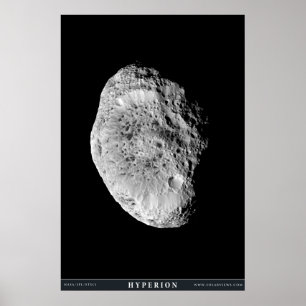 Pôster Saturno's Moon Hyperion