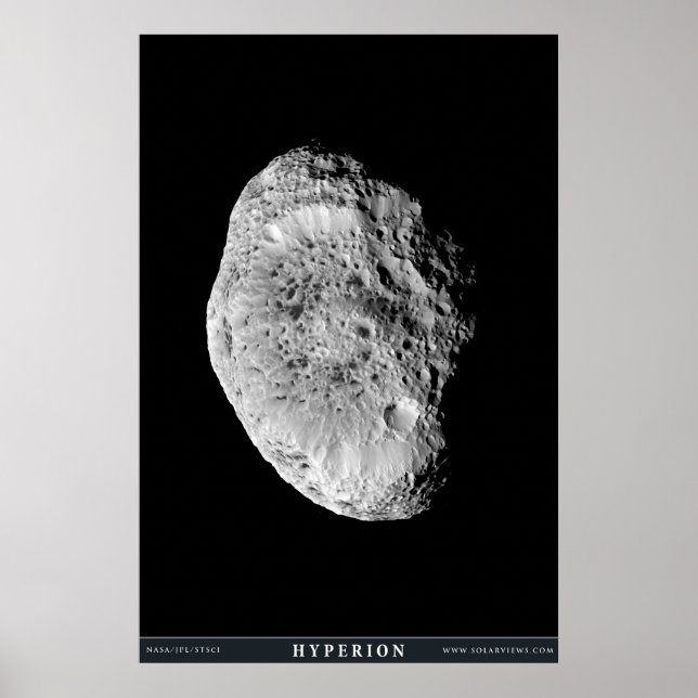 Pôster Saturno's Moon Hyperion (Frente)