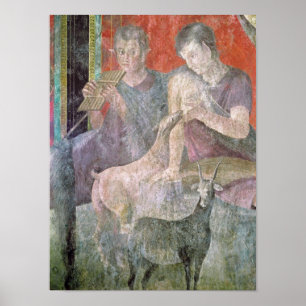 Pôster Satyr e ninfa