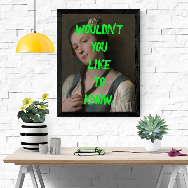 Pôster Saucy não gostaria de conhecer a Pop (Criador carregado)